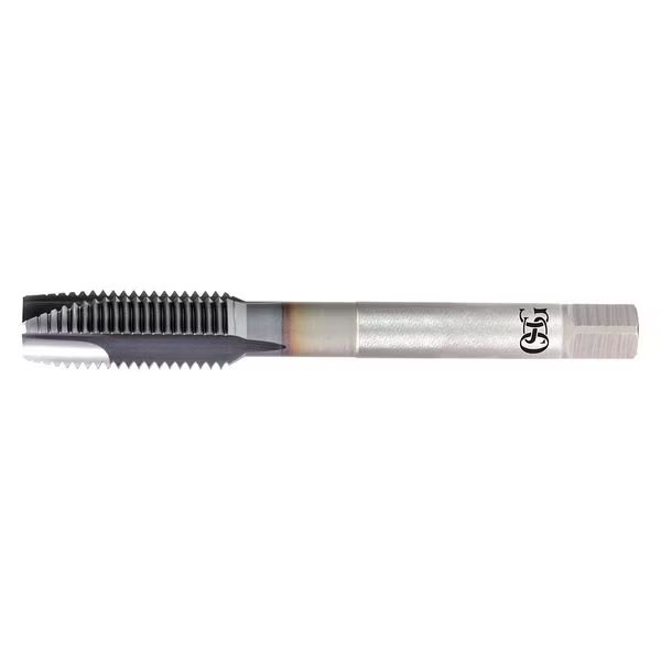 Spiral Point Tap, #8-32, Plug, UNC, 3 Flutes, TiCN, Osg, Mfr#: 1651500808