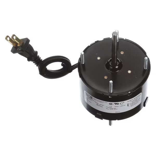 HVAC Motor, TEAO, 1/100 HP, 1550 rpm, Stud, Fasco, Mfr#: D540