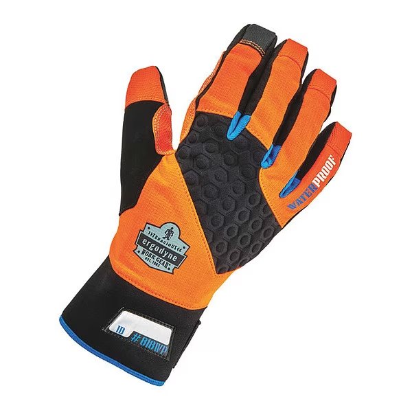 Thermal Waterproof Utility Gloves, XL Orange, Proflex By Ergodyne, Mfr#: 818WP