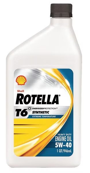 Diesel Engine Oil, 1 Qt., 5W-40, Rotella T6, Rotella, Mfr#: 550049479