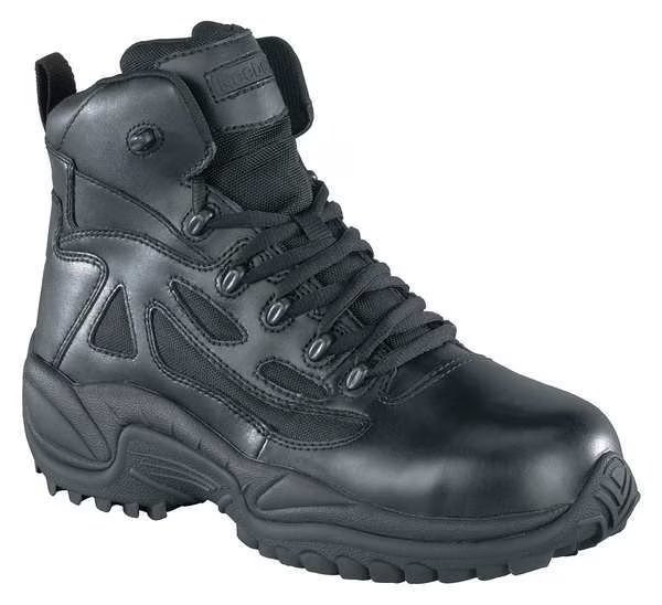 Tactical Boots, 6in, 10-1/2W, Black, PR, Reebok, Mfr#: RB8674