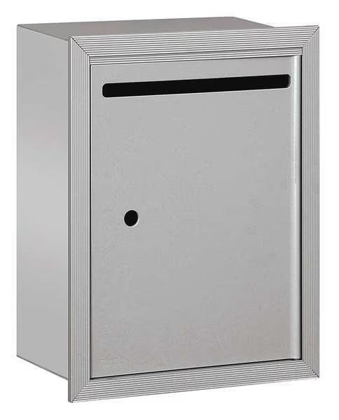 Letter Box, Aluminum, Powder Coated, 1 Doors, Recessed, Standard, Salsbury Industries, Mfr#: 2245AU