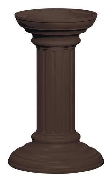 Cluster Box Unit Pedestal, Bronze, Powder Coated, In Ground, Decorative, Salsbury Industries, Mfr#: 3396BRZ