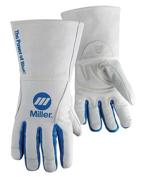 MIG Welding Gloves, Cowhide Palm, XL, PR, Miller Electric, Mfr#: 263334