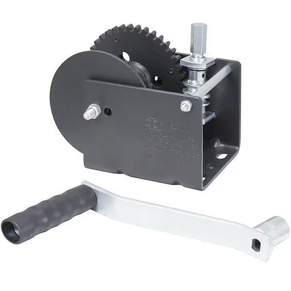 Gear Winch w/Hex Drive, Worm Gear, 2000 lb, Dutton-Lainson, Mfr#: WG2000HEX