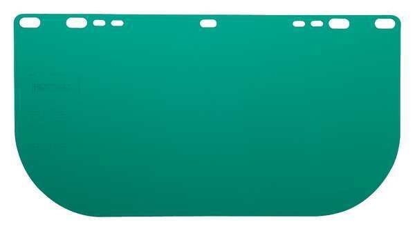 HighImpac Face Shield Polycarbo 8x15.5x.04 Dark GRN Unbound, Jackson Safety, Mfr#: 29100