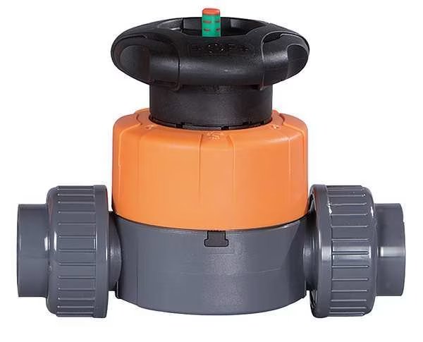 Diaphragm Valve, 2-Way, 1 In., Socket/Thrd, Georg Fischer, Mfr#: 161514634