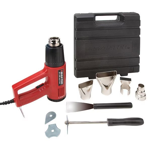 Heat Gun Kit, Electric Powered, 120V AC, Variable Temp. Setting, Pistol Handle, Master Appliance, Mfr#: EC-200K