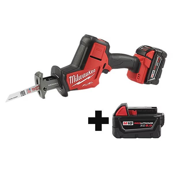 Reciprocating Saw Kit, 18V, Stroke 7/8