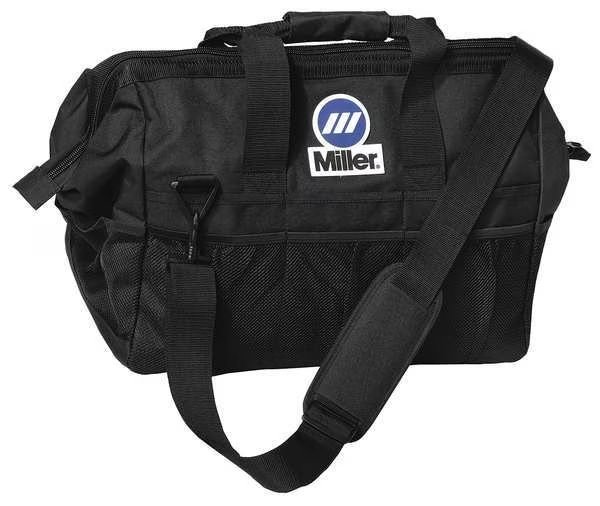 Wide-Mouth Tool Bag, Black, Polyester, 22 Pockets, Miller Electric, Mfr#: 228028