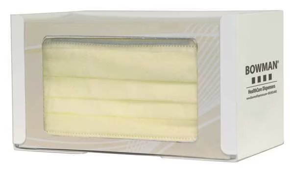 Face Mask Dispenser, (2) Sets of Keyholes, Bowman Dispensers, Mfr#: FB-064