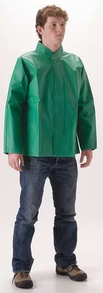 Chemical Splash Jacket, L, PVC/Polyester, Nasco, Mfr#: 52JGL