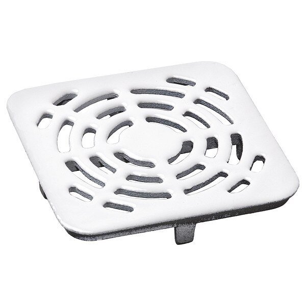 Floor Drain, Cast Iron, Square, 1-1/2" H, Jay R. Smith Manufacturing, Mfr#: 3410G