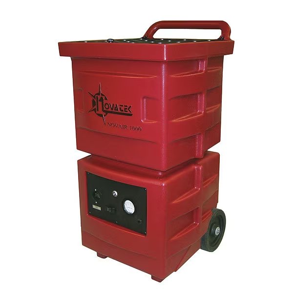 Industrial Air Scrub, 1000cfm, 2Speed, Red, Novatek, Mfr#: G1000S