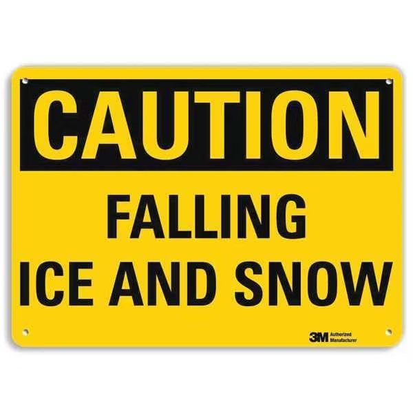 Caution Sign, 10 in H, 14 in W, Aluminum, Horizontal Rectangle, U4-1302-NA_14x10, Lyle, Mfr#: U4-1302-NA_14x10