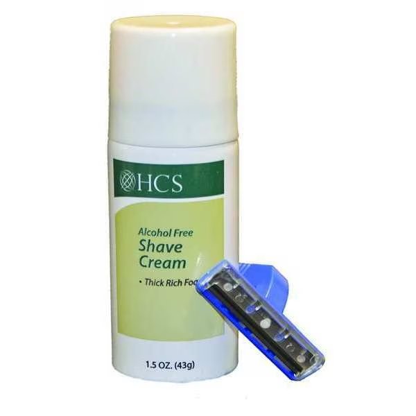 Shaving Cream, Alcohol Free, 1.5 oz., PK144, Hcs, Mfr#: HCS0070