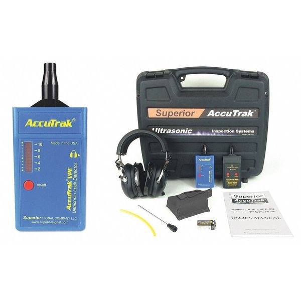 Ultrasonic Leak Detector, with Sound, Superior Accutrak, Mfr#: VPE PRO-PLUS