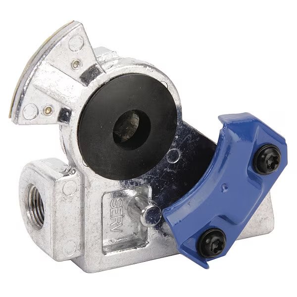Gladhand, 38 deg., 3/8 in. Port, Blue, Velvac, Mfr#: 035092
