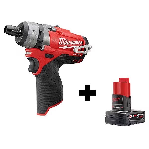 Cordless Screwdriver, 325 in-lb Torque, Milwaukee Tool, Mfr#: 2402-20, 48-11-2440