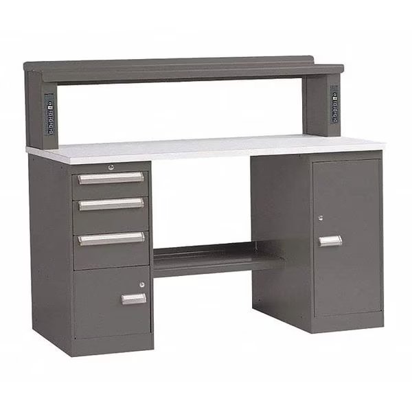 Equiptoflex Work Center- Office Gray, Equipto, Mfr#: 389R5C-GY