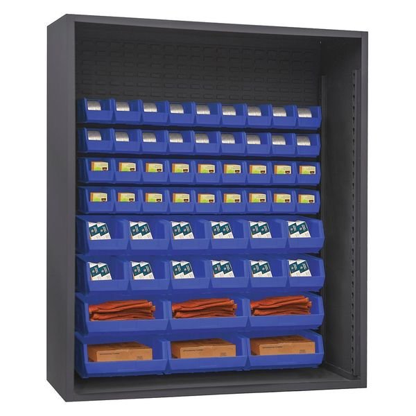 Heavy Duty Bin Cabinet, 60 in W, 72 in H, 24