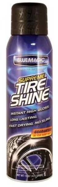 Tire Shine, 15 Oz., Aerosol, Blue Magic, Mfr#: 680-06