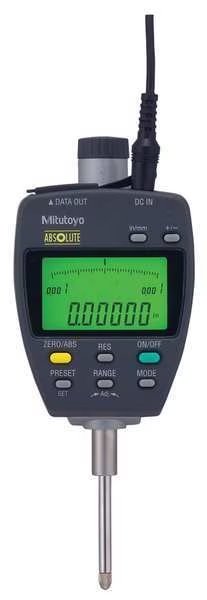 Dial Indicator, 543, Digimatic, 1 In/25.4mm, Mitutoyo, Mfr#: 543-852A