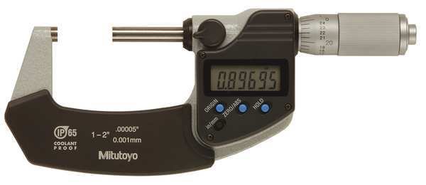 Mic, 1 to 2/25.4 to 50.8mm, Ratchet, NIST, Case, Mitutoyo, Mfr#: 293-345-30CAL