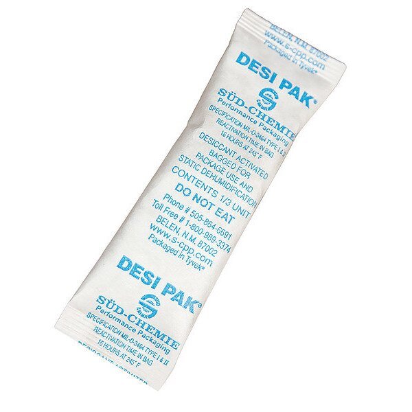Desiccant, 3-1/2in. L, 1in W, 1/3 oz, PK700, Armor Shield, Mfr#: D1/3UCT