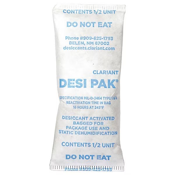 Desiccant, 3-1/8in. L, 1-1/2in. W, PK550, Armor Shield, Mfr#: D1/2UCT