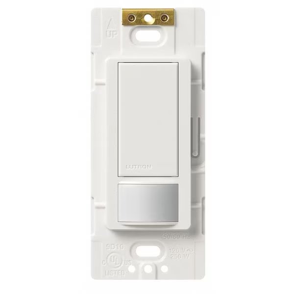 Vacancy Sensor, PIR, 900 sq ft, White, Lutron, Mfr#: MS-VPS6M2-DV-WH
