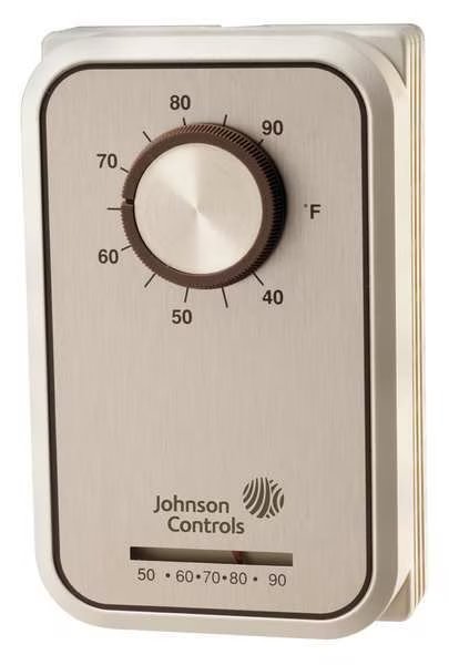 Line Volt Mechanical Tstat, Open/Close on Rise and Open/Close on Fall, Johnson Controls, Mfr#: T26S-22C