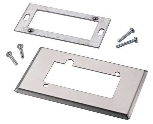 Temperature Sensor Wall Mount Plate, White, Johnson Controls, Mfr#: TE-1800-9600