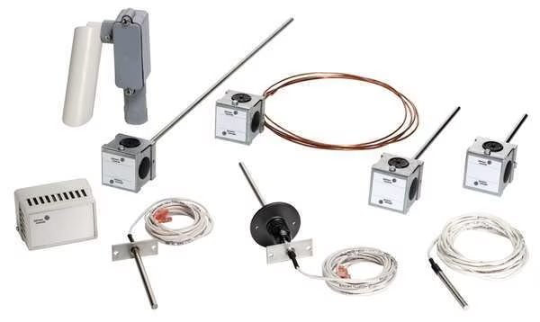 Temperature Sensor, Nickel 1k ohm, Adjustable, Plastic, Johnson Controls, Mfr#: TE-6315P-1