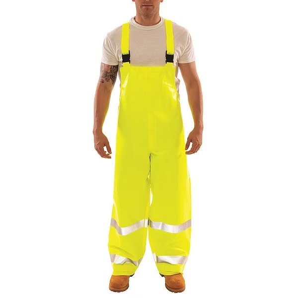 Eclipse Arc Flash Rain Overall, Cat 2, Ylw/Green, 2XL, Tingley, Mfr#: O44122