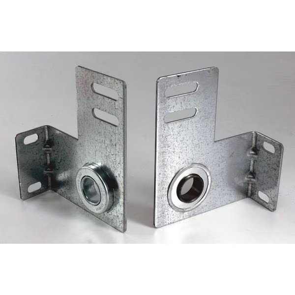 Bearing End Plate, 11 Ga, 3-3/8 In, PR, American Garage Door Supply, Mfr#: B1-BF338