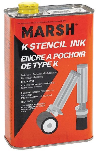 Stencil Ink, 1qt., White, 36 oz., C.H. Hanson, Mfr#: 12166