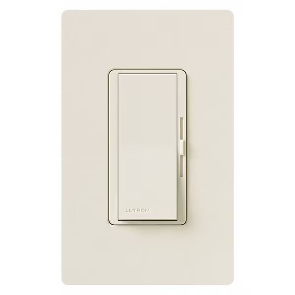 Lighting Dimmer Control, Light Almond, Lutron, Mfr#: DVSTV-LA