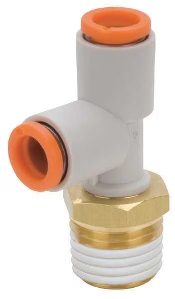 Male Run Tee, 1/8 in., TubexMNPT, Smc, Mfr#: KQ2Y01-35AS