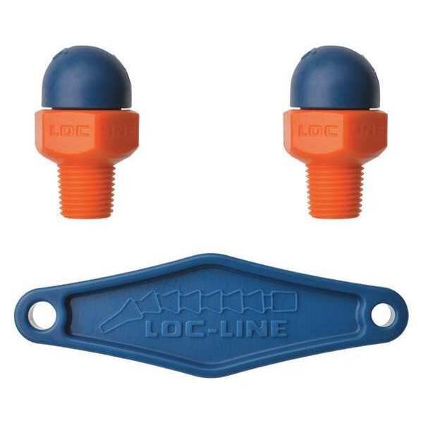 Nozzle, CT Style, 0.086in.dia, PK2, Loc-Line, Mfr#: 72014