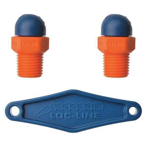 Nozzle, CT Style, 0.160in.dia, PK2, Loc-Line, Mfr#: 72072