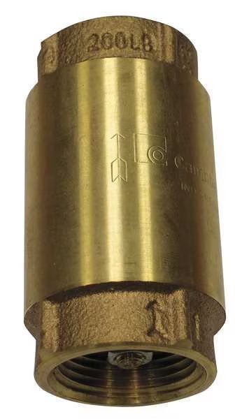 1" FNPT Low Lead Brass Spring Check Valve, Campbell, Mfr#: CV-4TLF