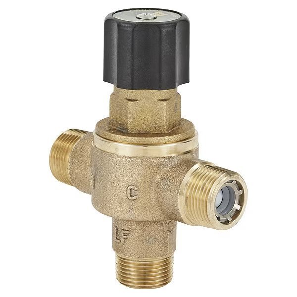 Thermostatic Mixing Valve, 3/4 in Inlet, Leonard Valve, Mfr#: 369-LF