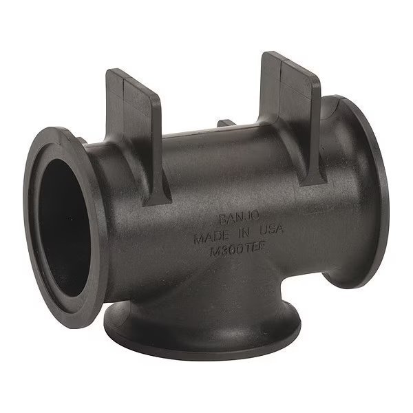 3", Flanged x Flanged x Flanged Manifold Flanged Tee, Banjo, Mfr#: M300TEE