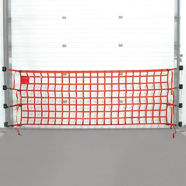 Wall Mounted Loading Dock Barrier 4x22, Us Netting, Mfr#: OHPW422-B