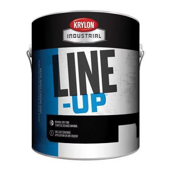 Pavement Striping Paint, 1 gal., Parking Lot Yellow, Water -Based, Krylon Industrial, Mfr#: K41132920-16
