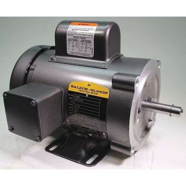 Capacitor-Start General Purpose Motor, 1/2 HP, 115/230V AC Voltage, 56C Frame, 3,450 Nameplate RPM, Baldor-Reliance, Mfr#: CL3503