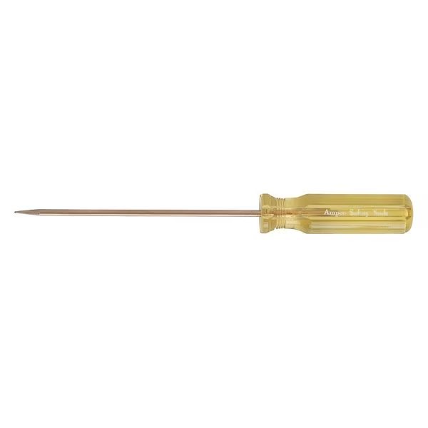 Scratch Awl, 7-1/4in L, 3/16in dia., Yellow, Ampco Safety Tools, Mfr#: A-1