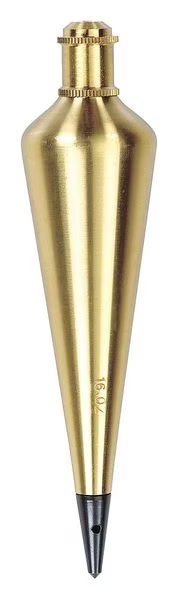 Plumb Bob, Brass, 16oz., Stanley, Mfr#: 47-974