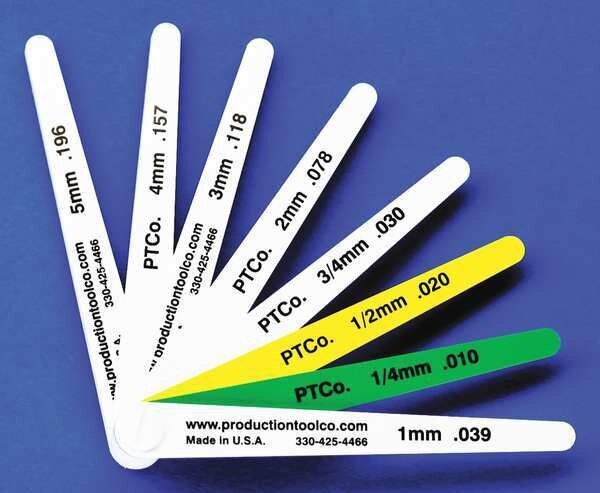 Feeler Gauge, 0.649 In Thick, 4 In L Blade, Assembly Tool, Mfr#: L - 8